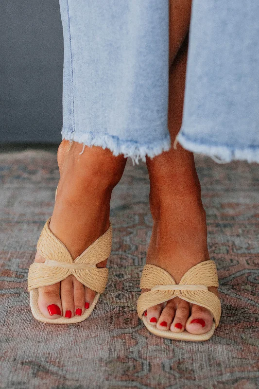 Sleek Versatile Footwear Coasting Through Heels - Natural
