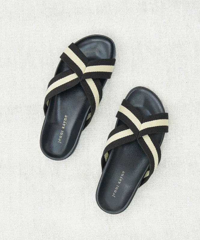 Bold Fashion Sales Cotton Crossover Sandal