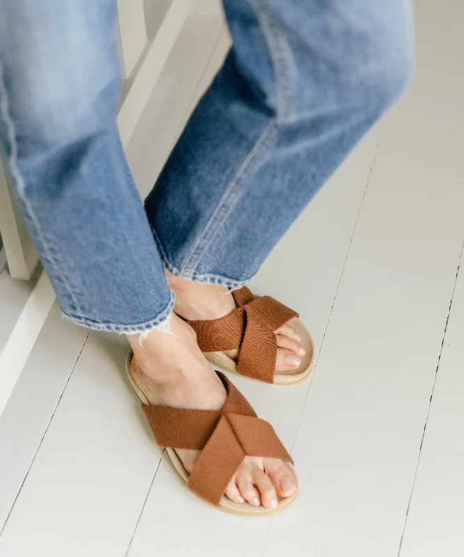Budget Saver Cotton Crossover Sandal
