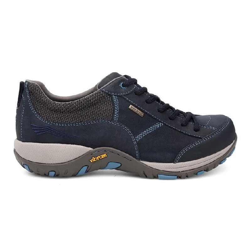 Trendy And Breathable Shoes Dansko Women's Paisley Waterproof Navy Milled Nubuck Leather