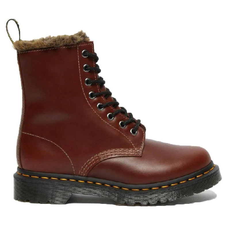 Bid Farewell To The Old Season Dr. Martens Women's 1460 Serena Brown Leather