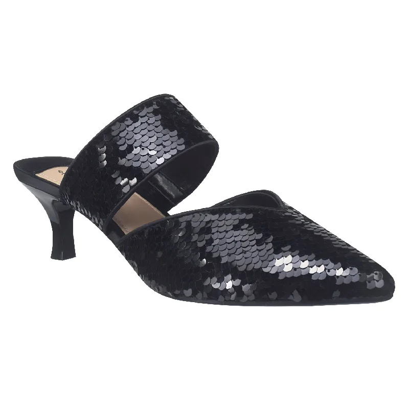 Hot Picks Emira Sequin Dress Mule with Memory Foam