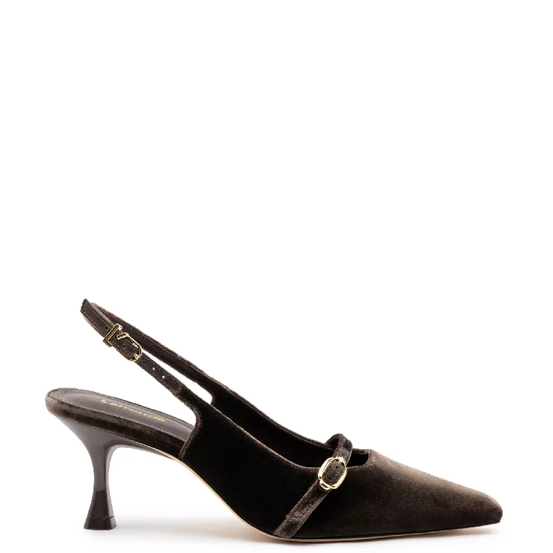 Sleek Dress Shoes Deal Ines Pump In Expresso Velvet