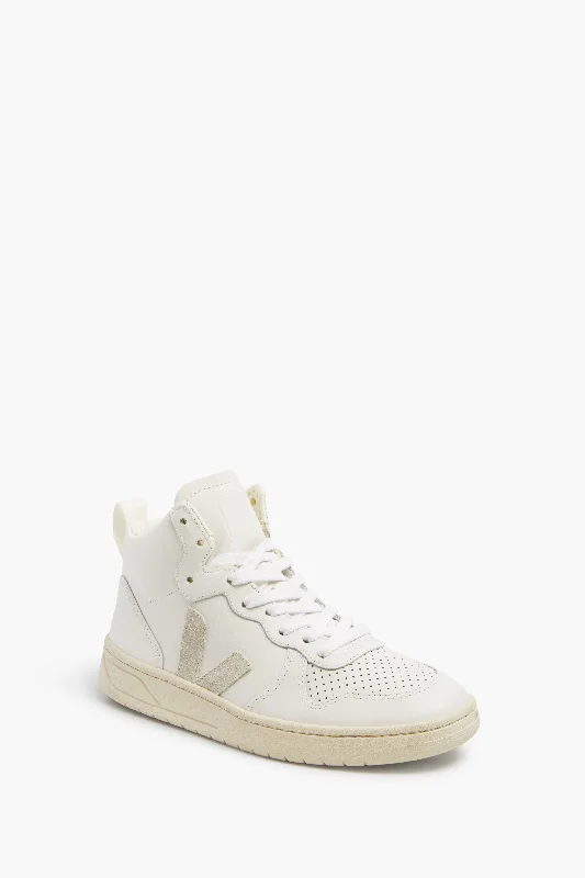 Chic Style, Always In Vogue Extra-White Natural V-15 Sneakers