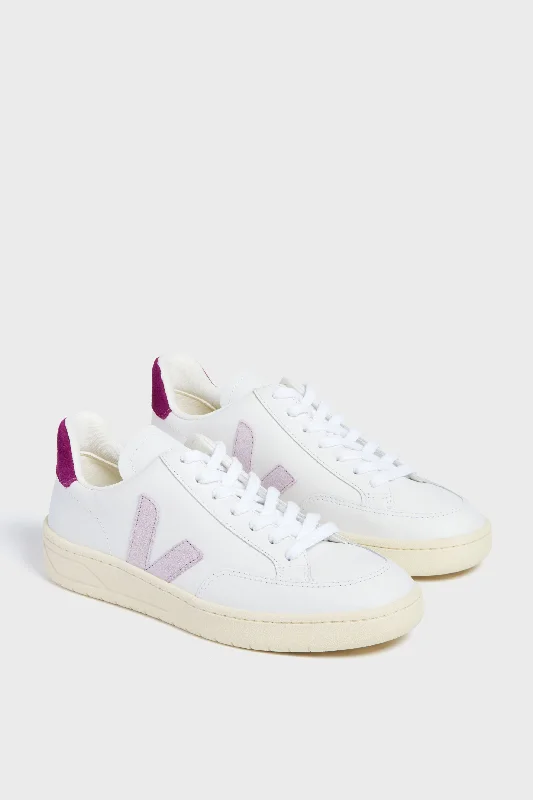 Trend Leading Collection Extra White Parme Magenta V-12 Sneakers