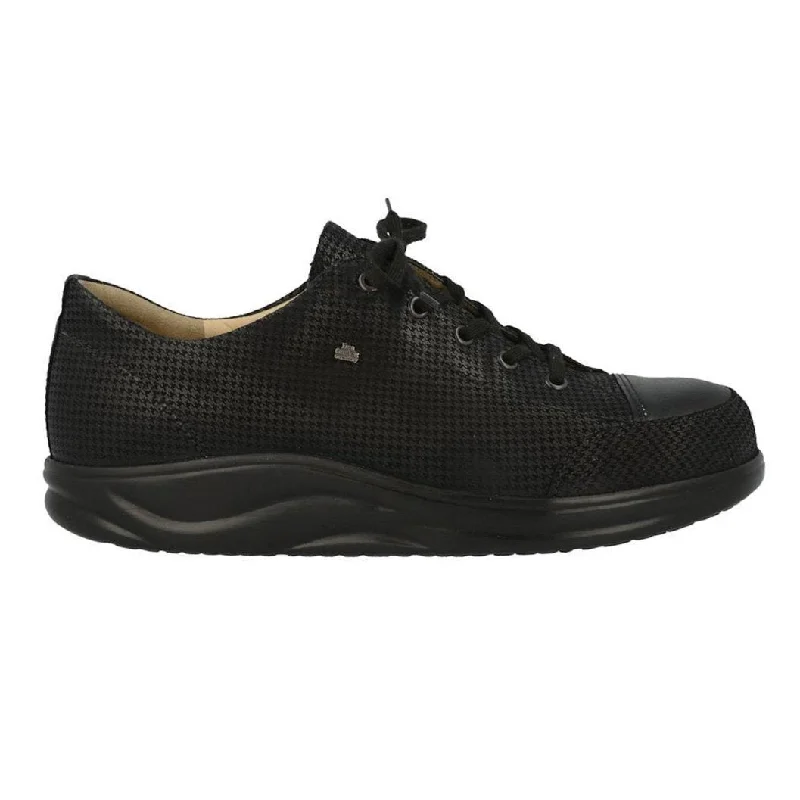 All-Day Comfort Shoes Finn Comfort Women's Ikebukuro Black Print Leather