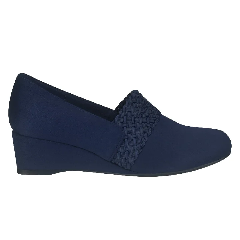 Fashion Forward Gerrie Stretch Wedge Shoetie with Memory Foam
