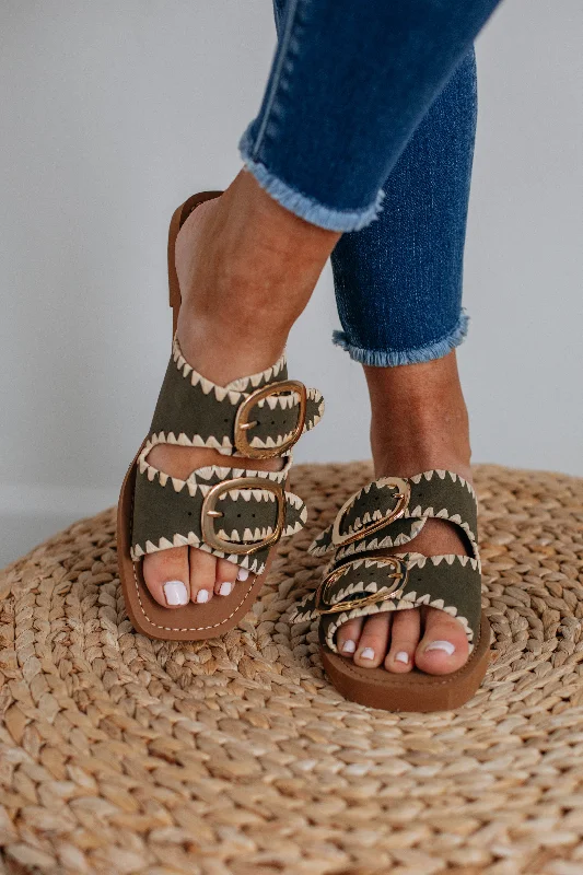 Soft Sole Shoes Going My Way Sandals - Olive