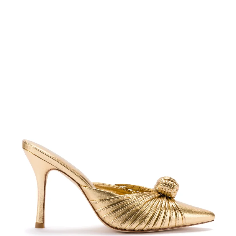 Non-Slip Work Shoes Sale Valerie Pump In Gold Metallic Leather