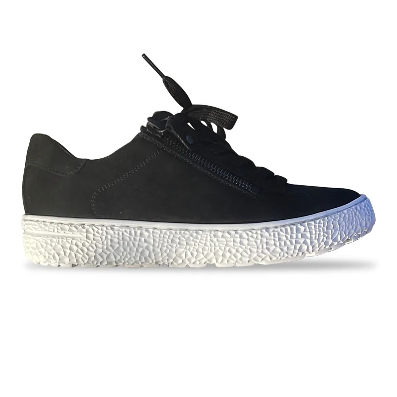 Comfortable High-Top Sneakers Hartjes Women's Phil Black/White