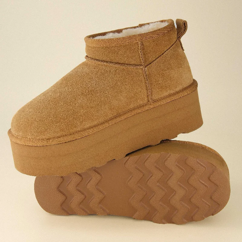 Hot Sale Hippy Cozy Platform Ankle Boot