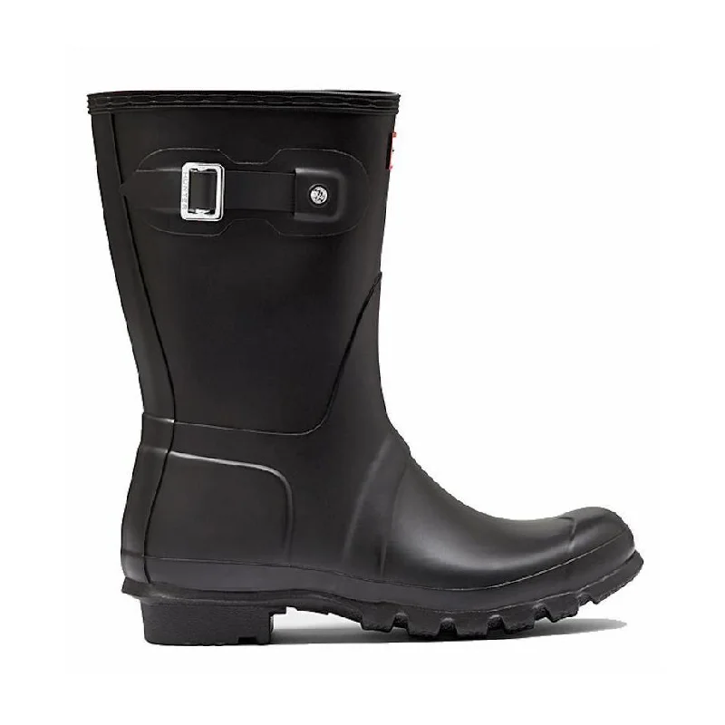 Trend Forward Threads Hunter Women's Original Short Rain Boots Black
