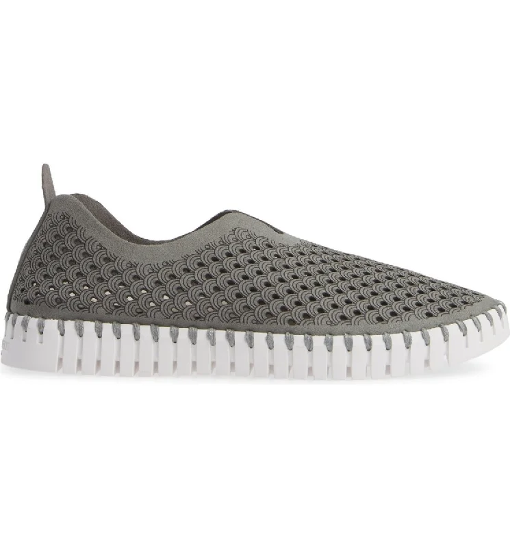Women's Non-Slip Shoes Ilse Jacobsen Women's Tulip 139 Grey Perforated