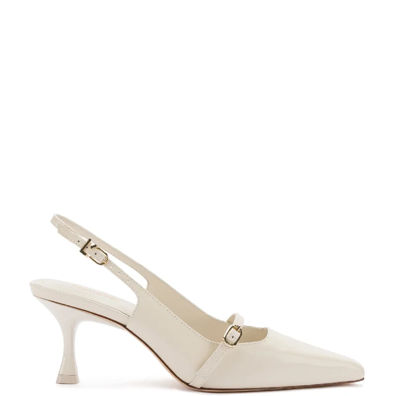 Stylish Women's Footwear Ines Pump In Ivory Leather
