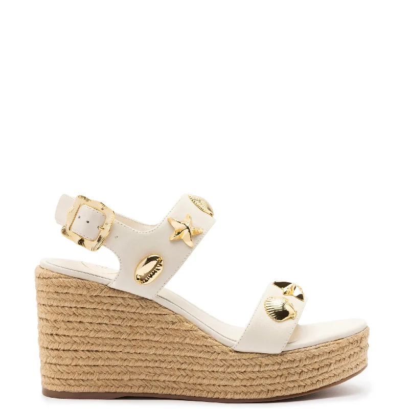 Romantic Fashion Discounts Madison Espadrille In Ivory Leather