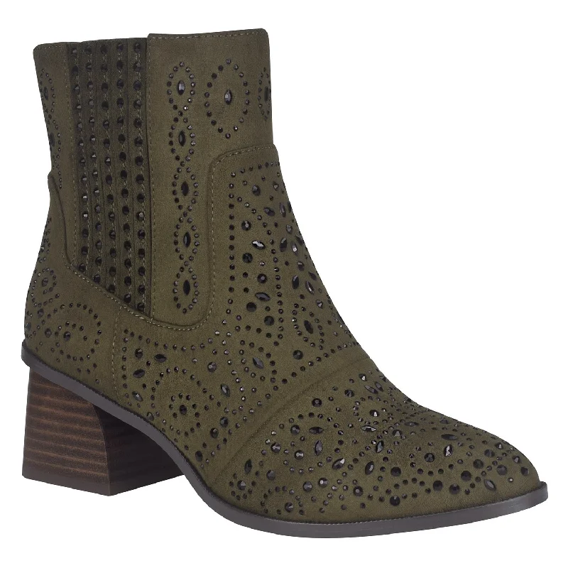 Season Offer Jackie Stretch Ankle Bootie with Memory Foam