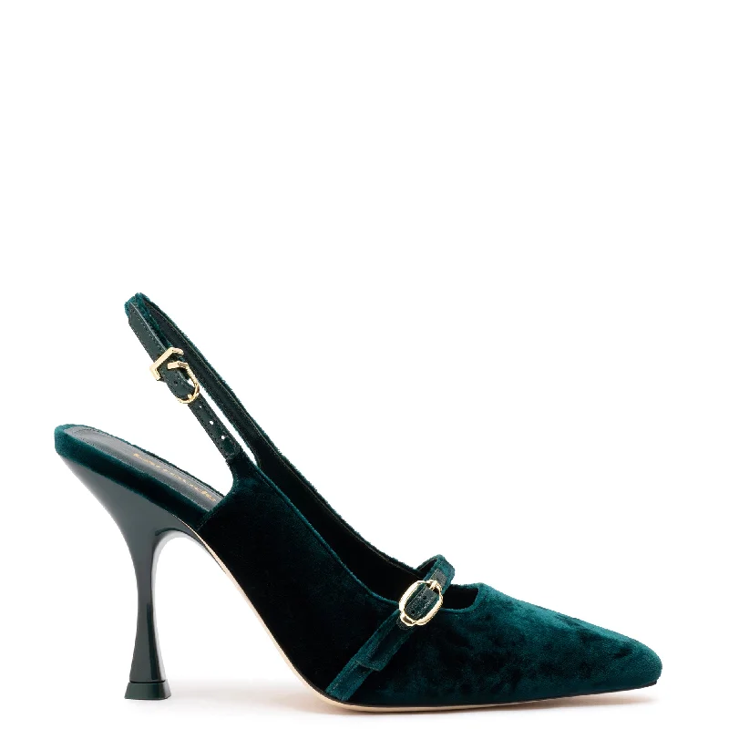 Comfortable Formal Shoes Ines Hi Pump In Jungle Velvet