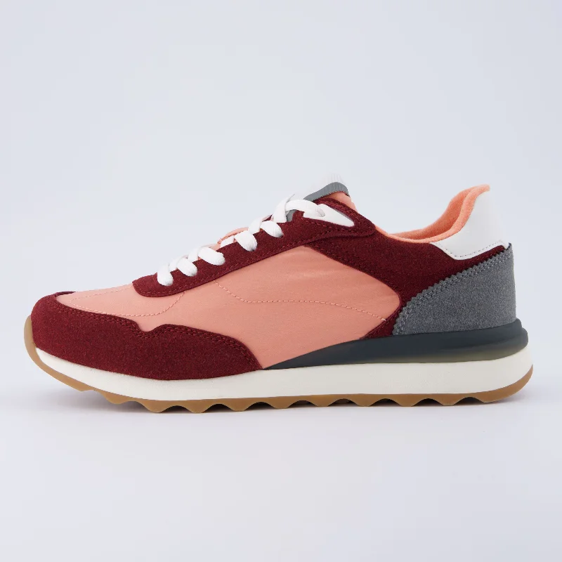Salmon/Burgundy