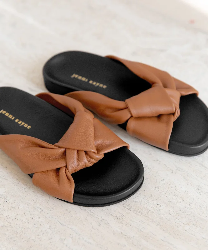 Fresh Fashion Discounts Leather Knot Sandal