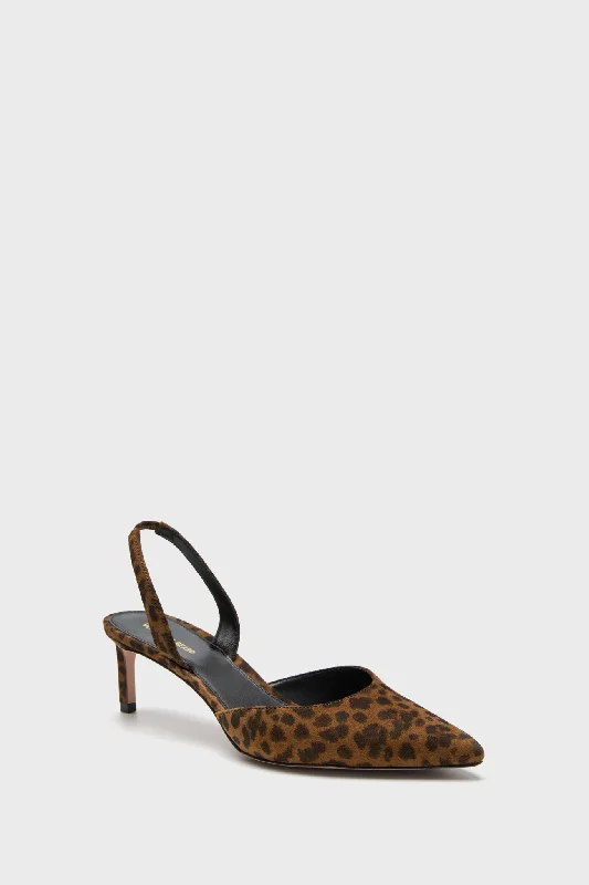 Comfortable High-Top Sneakers Leopard Caroline Heels