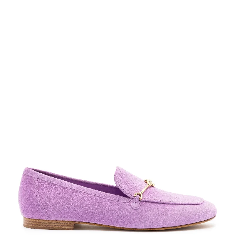 Luxury Boots Sale Katherine Loafer In Lilac Suede