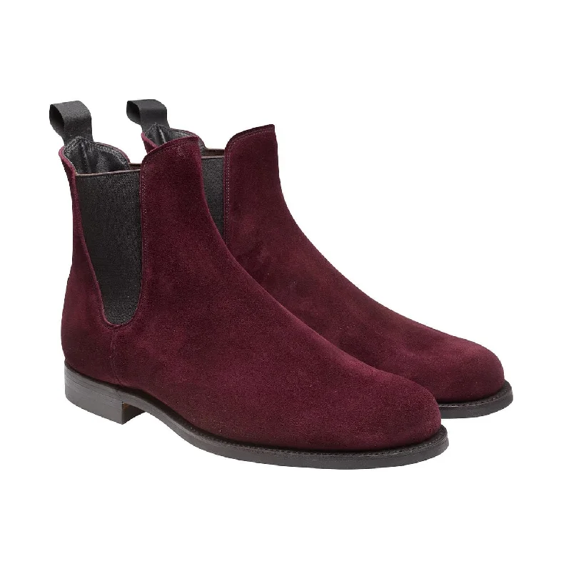 Athleisure Style Sale Margie Plum Calf Suede