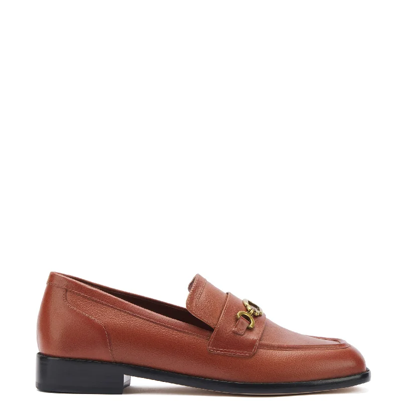 Comfortable Maternity Shoes Patricia Loafer in Mocca Leather