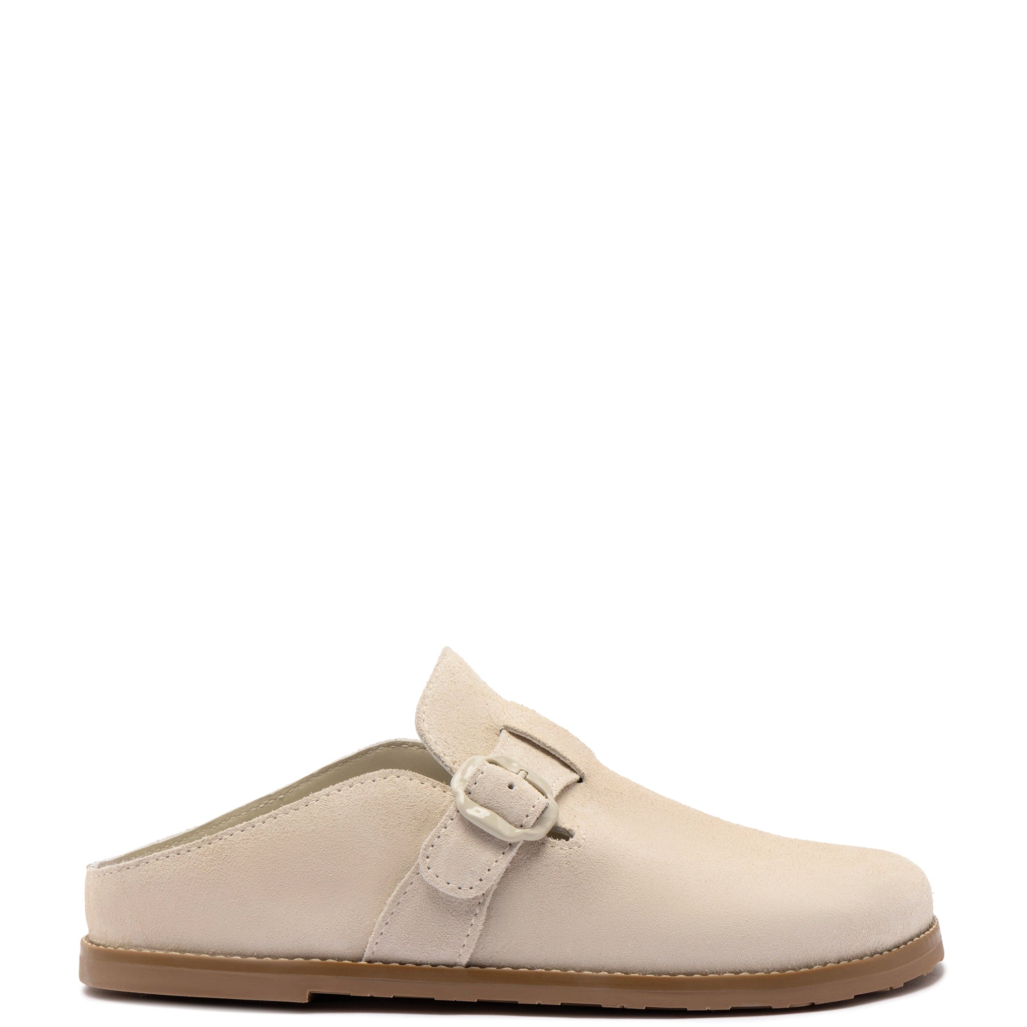 Sophisticated Street Style Offers Milan Clog In Mushroom Grey Suede