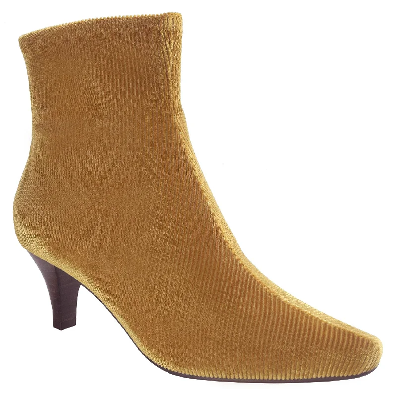 Massive Savings Naja Cord Stretch Ankle Bootie with Memory Foam