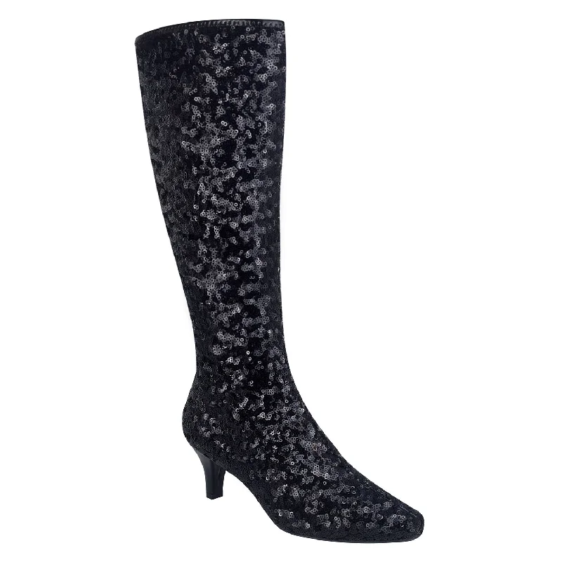 Explore What's New Namora Sequin Stretch Boot with Memory Foam