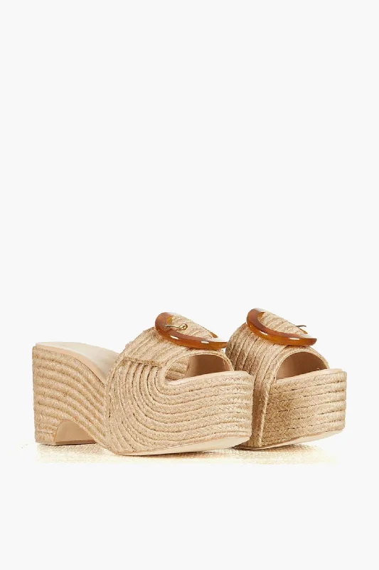 Retro Style Promotions Natural Cleia Platform Sandal