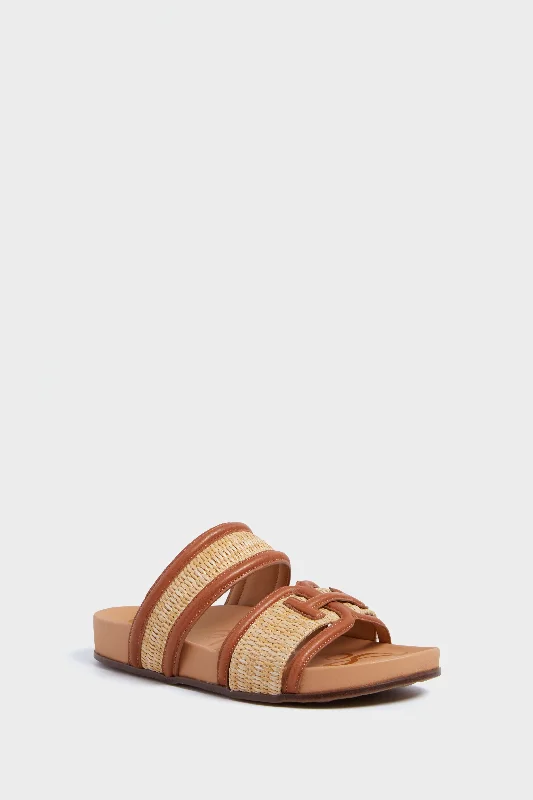 Comfortable Everyday Shoes Natural Rich Cognac Rowan Sandals
