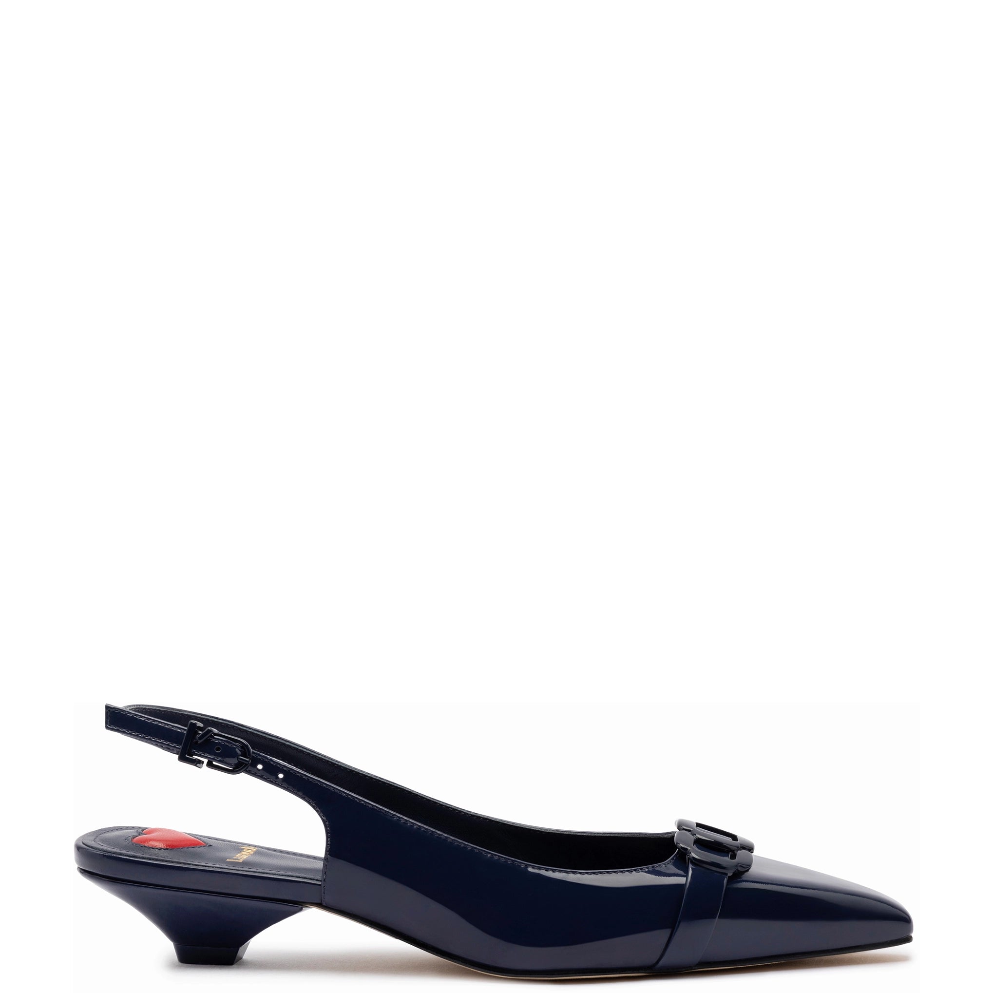 Durable Walking Shoes Sale Franca Pump In Navy Patent Leather