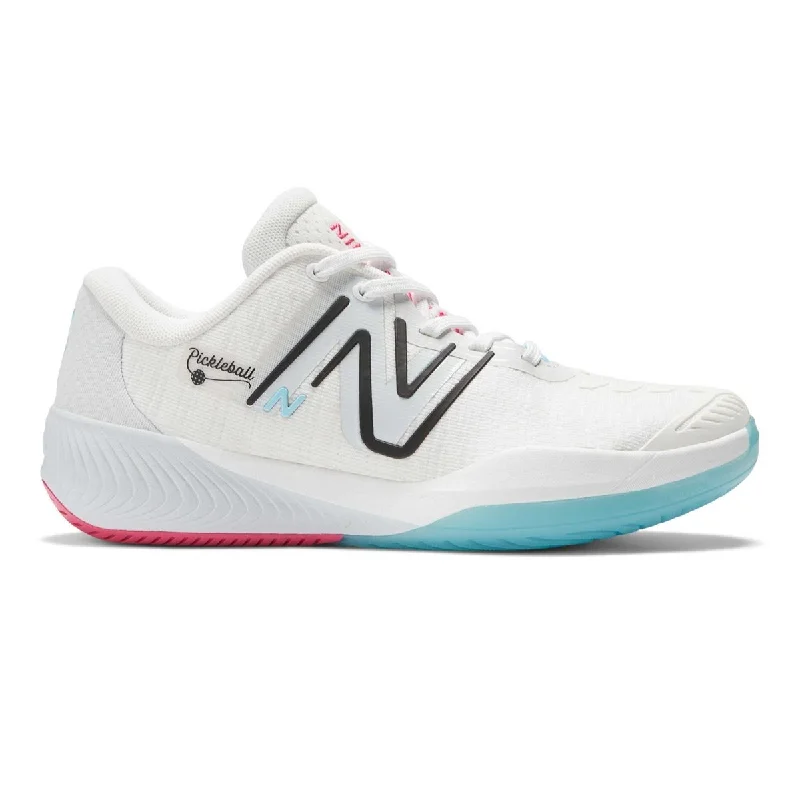 Street Chic Discounts New Balance Women's WCH996PB White/Black Pickleball