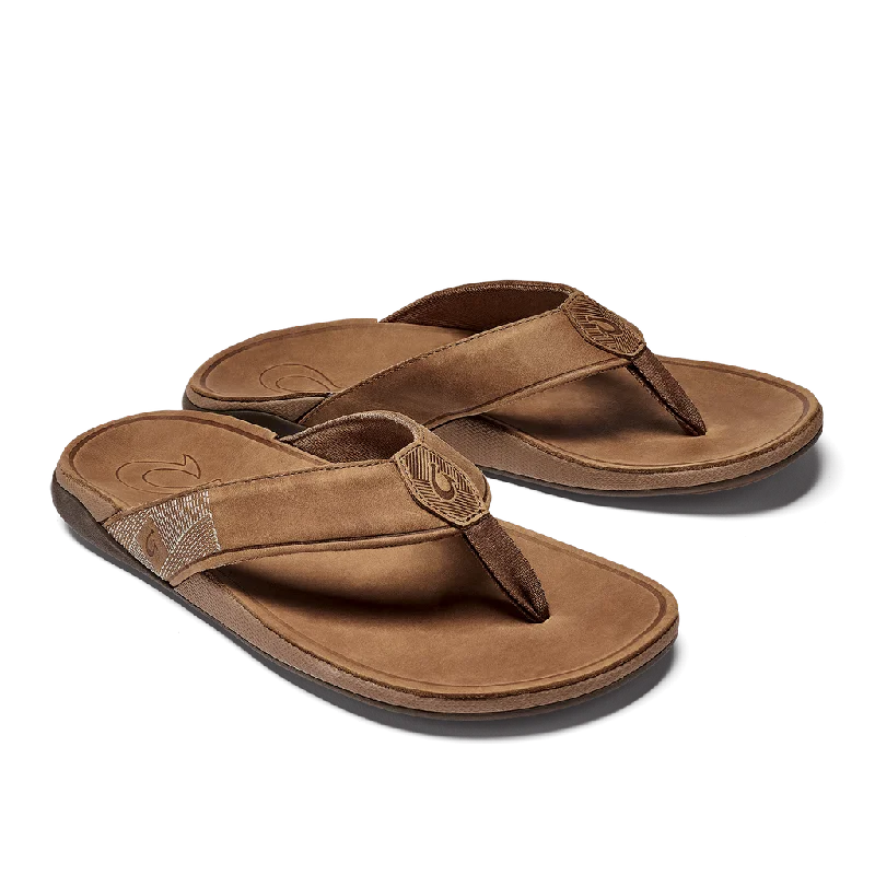 Bold Style Discounts OluKai Tuahine Men's Waterproof Leather Beach Sandals