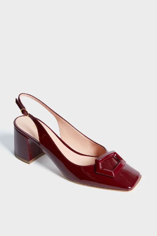 Classic Casual Shoes Sale Patent Bordeaux Myola Heels