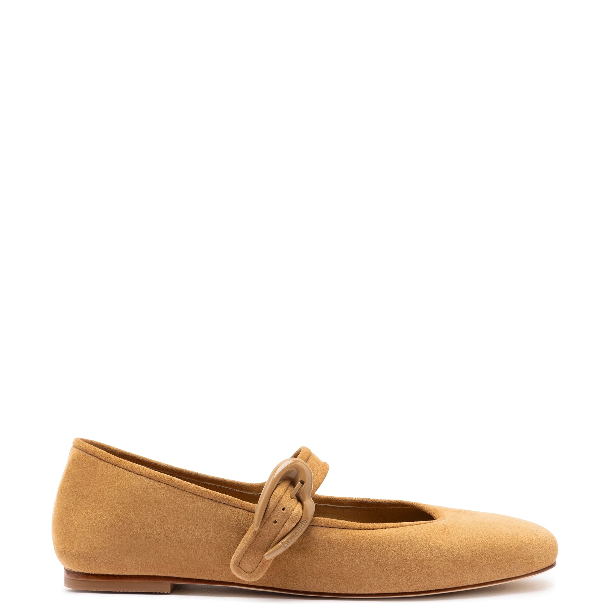 Additional Time-Limited Offers Verona Ballet Flat In Peanut Suede