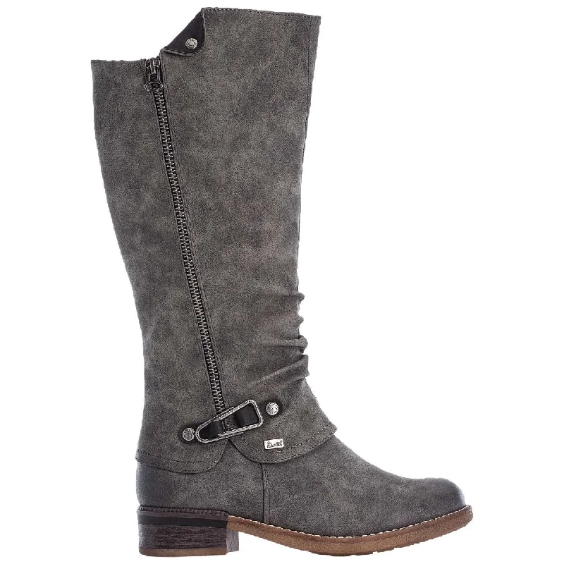 Business Casual Shoes Discount Rieker Women's 94652-45 Smoke Nubuck Waterproof