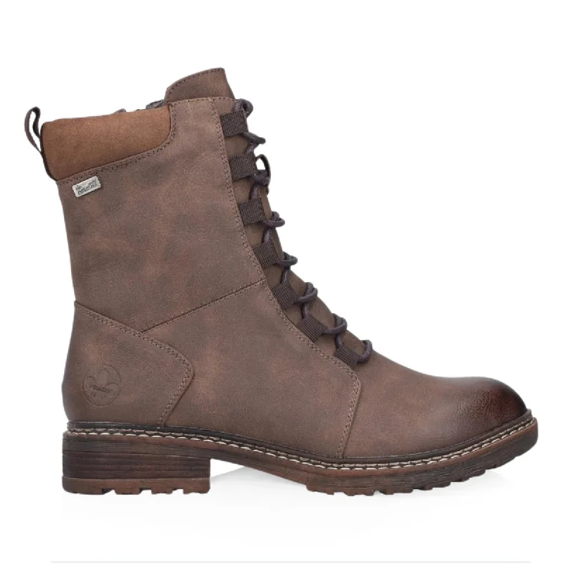 Seasonal Footwear Sale Rieker Women's 94720-25 Castana Brown Leather Waterproof