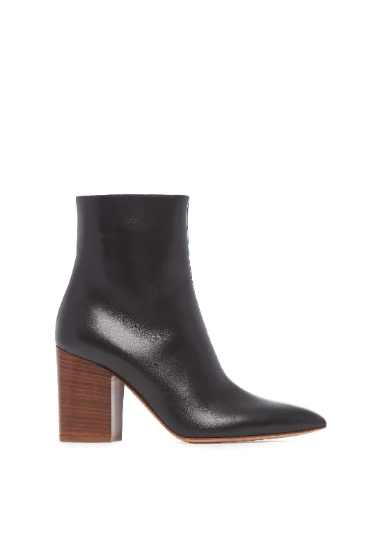 Comfort Meets Fashion Rio Ankle Boot in Black Leather