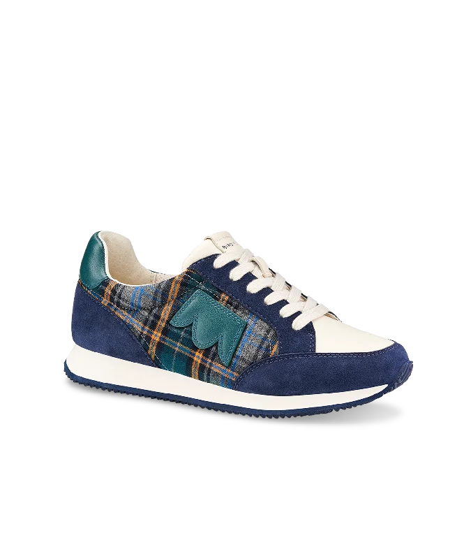 Must-Have Shoe Styles The Roadrunner - Navy Plaid Suede
