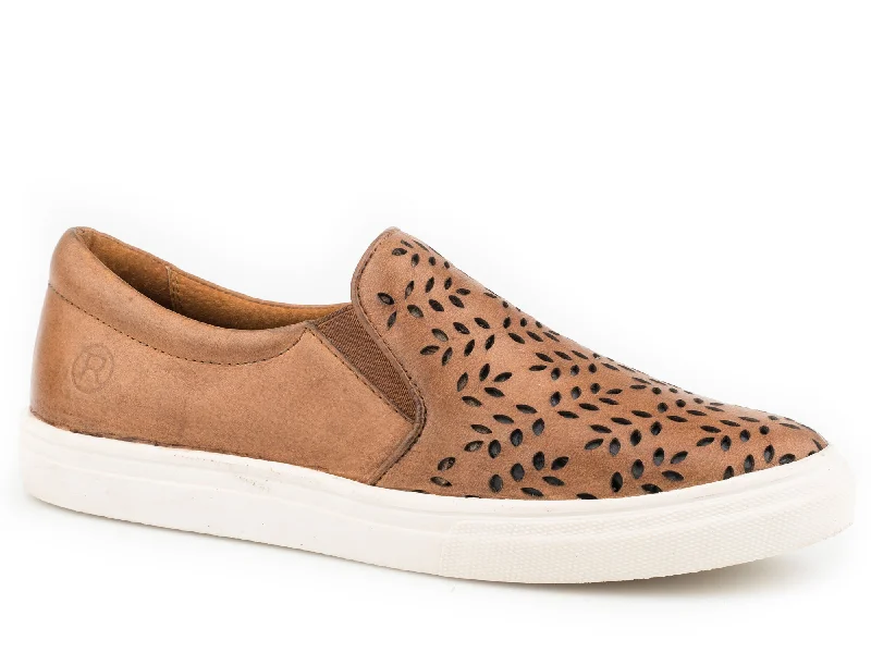 Comfortable Stretch Shoes Promotion Roper Burnished Womens Leopard Tan Leather Mane Loafer Shoes
