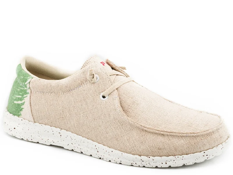 Retro Style Promotions Roper Womens Beige Fabric Hang Loose Mexican Flag Loafer Shoes Retro Style Promotions Roper Womens Beige Fabric Hang Loose Mexican Flag Loafer Shoes
