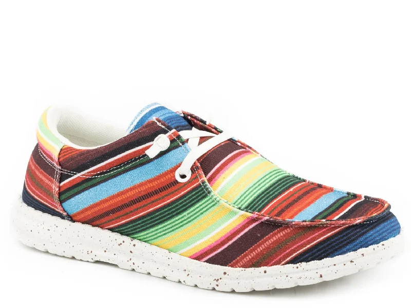 Timeless Elegance Sale Roper Womens Red Multi Fabric Hang Loose Serape Loafer Shoes