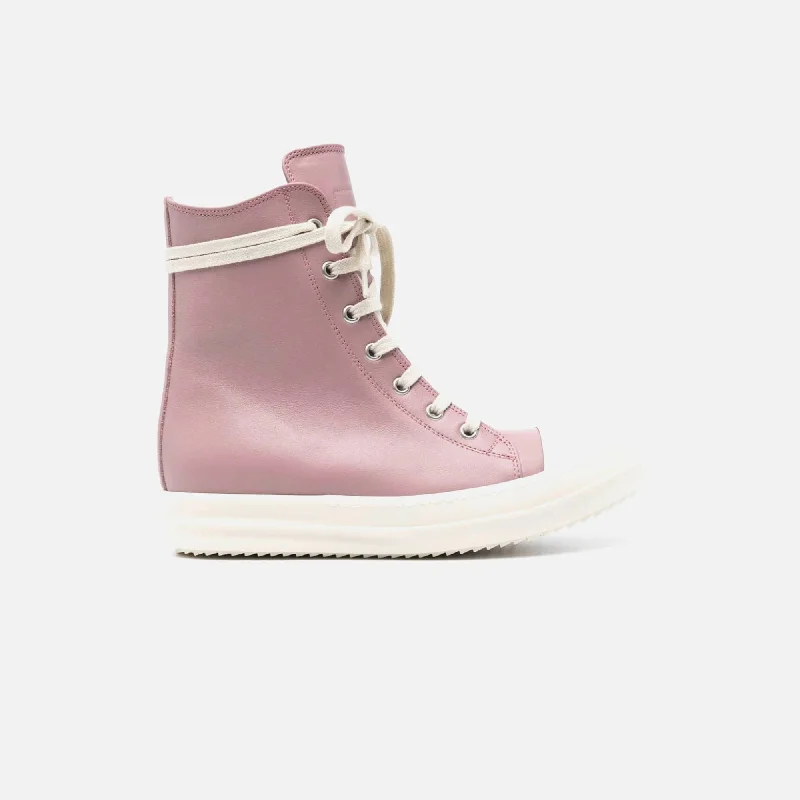 Exclusive Sale Rick Owens WMNS Sneaker High - Dusty Pink / Milk