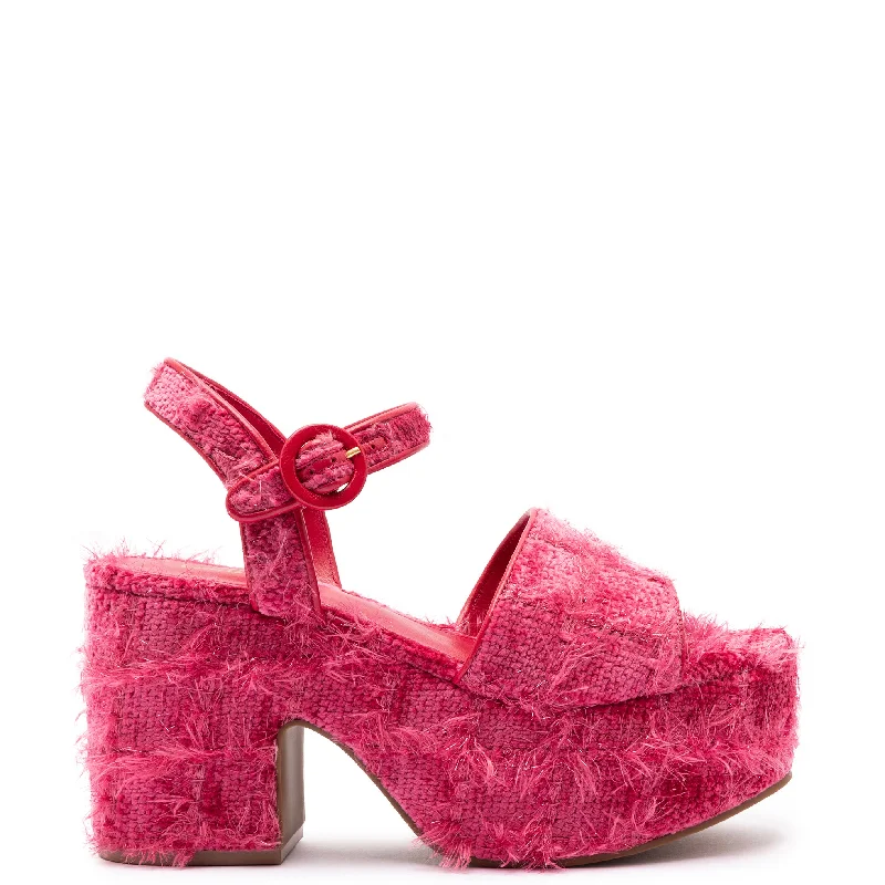 Chic Breathable Shoes Miso Sandal In Rose Agami Velvet
