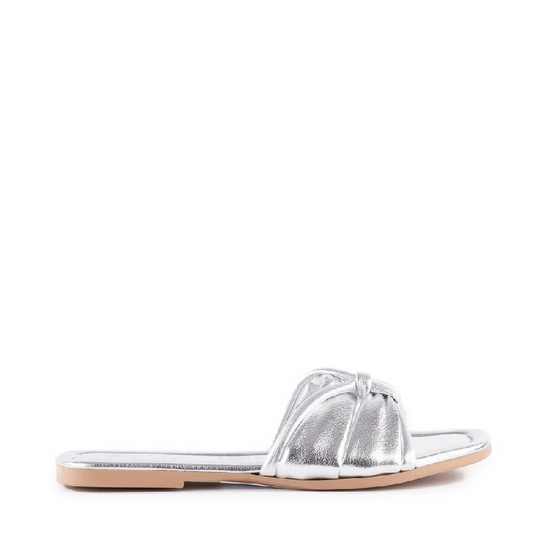 Bid Farewell To The Old Season Shades of Cool Sandal in Silver from Seychelles