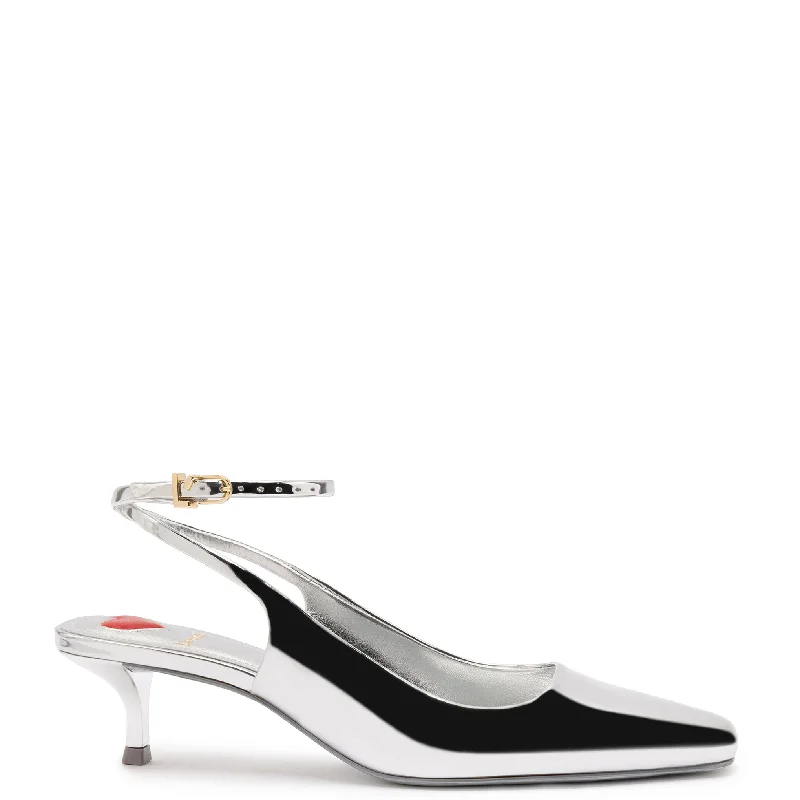Women's Flats Sale Amal Pump In Silver Specchio