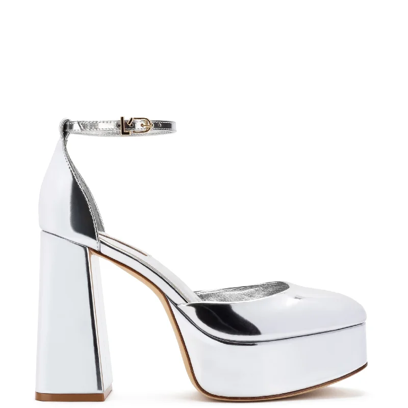 High-End Casual Shoes Ari Pump In Silver Specchio