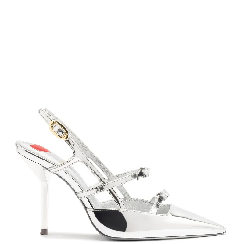 Lightweight Fashion Shoes Brooks Pump In Silver Specchio